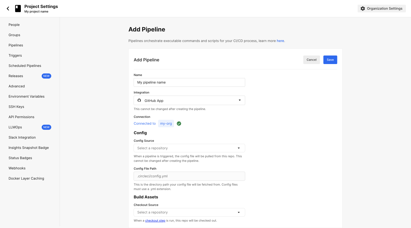 Add a pipeline